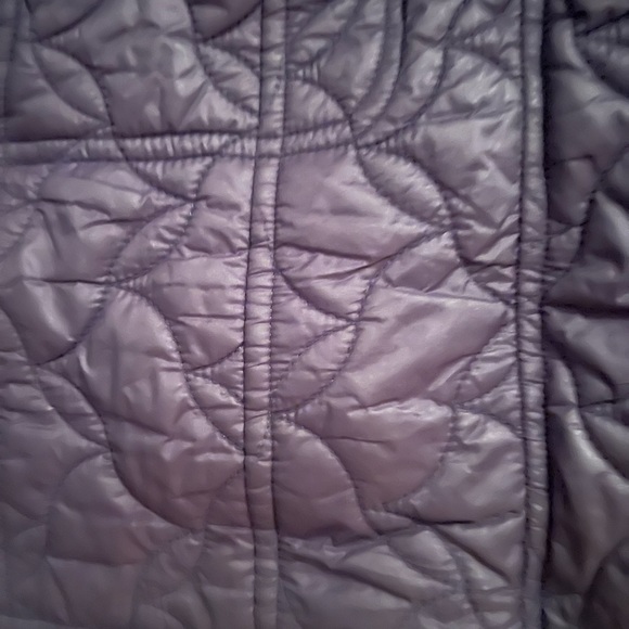 Larry Levine Womens Lightweight Quilted Textured Black Mid-length Puffer SzS - Picture 13 of 14